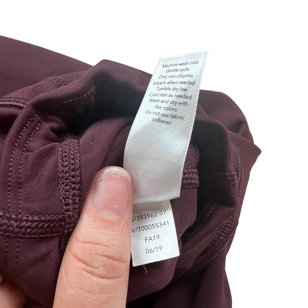 Athleta women’s plum purple ankle length athletic leggings ST - Picture 8 of 10